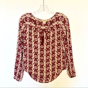 Lucky Brand Smock Shirt Sz XS